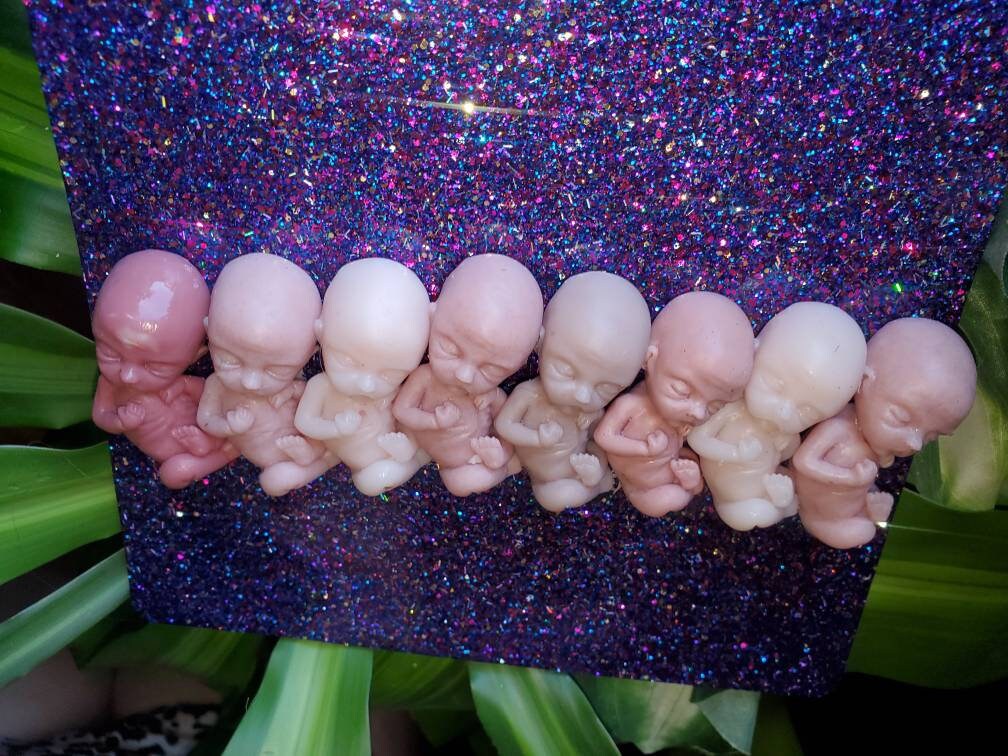 12 week gestation fetus silicone memorial fetus baby keepsake