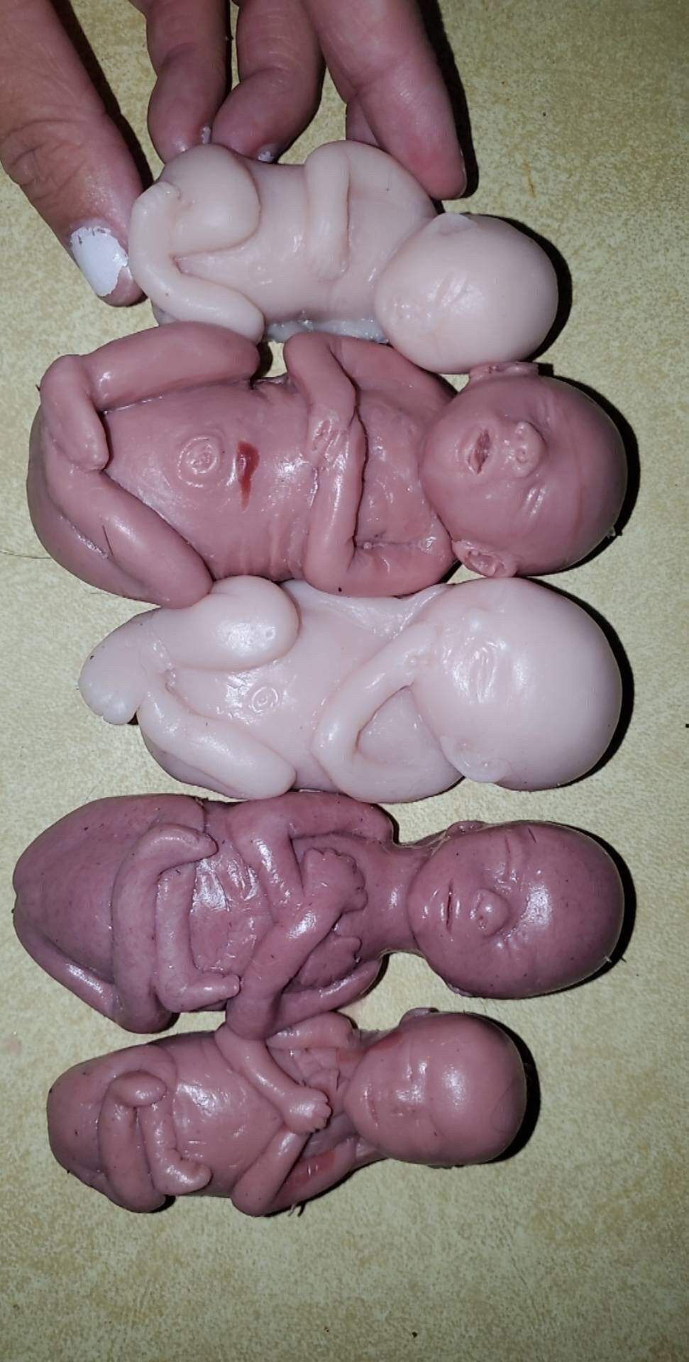 Memorial fetus silicone babies SET OF 5