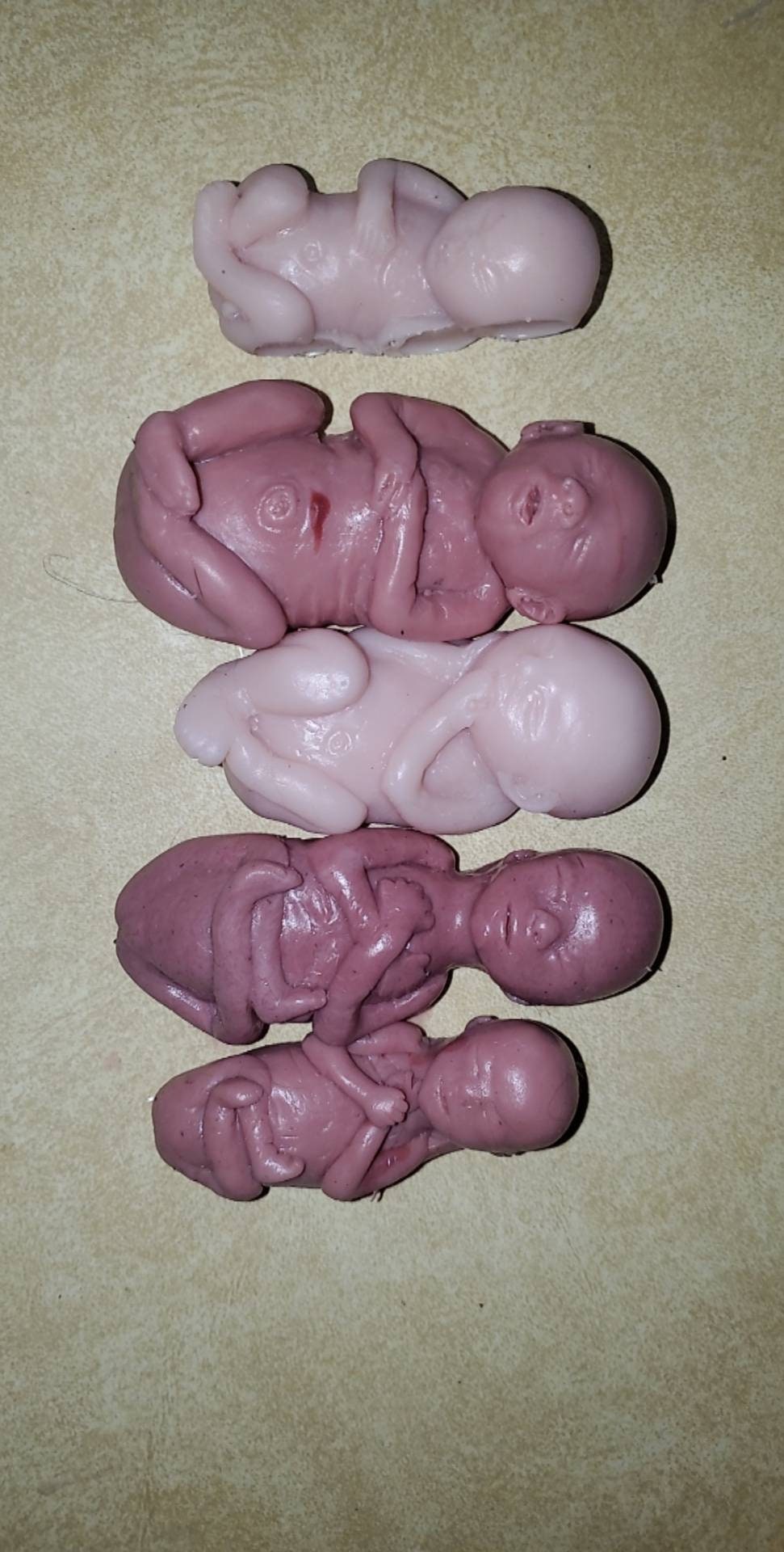 Memorial fetus silicone babies SET OF 5