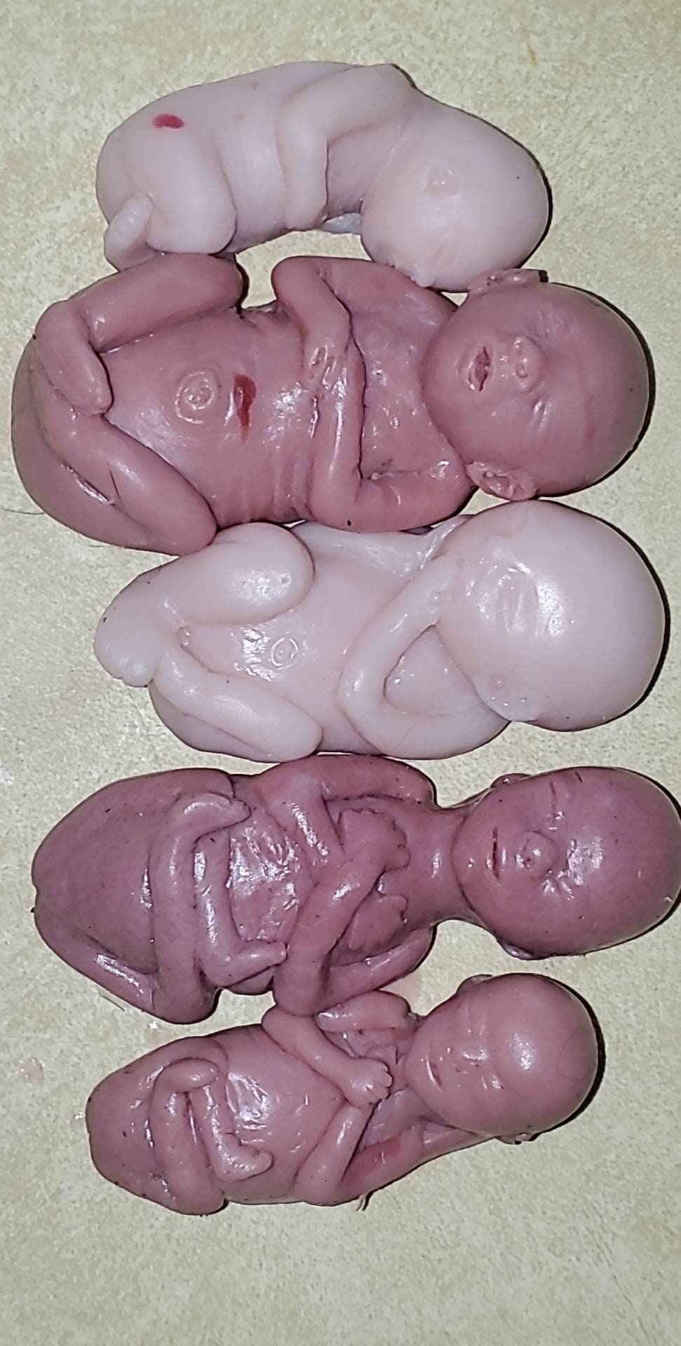 Memorial fetus silicone babies SET OF 5