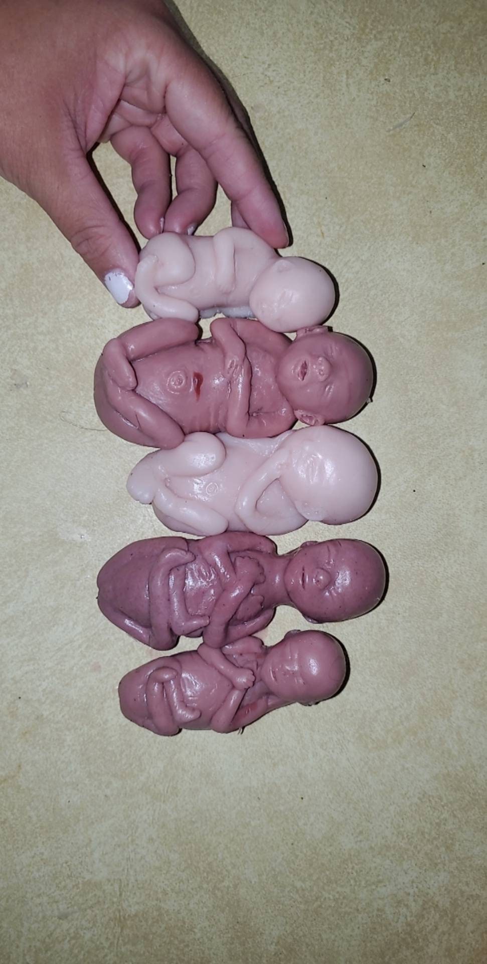 Memorial fetus silicone babies SET OF 5