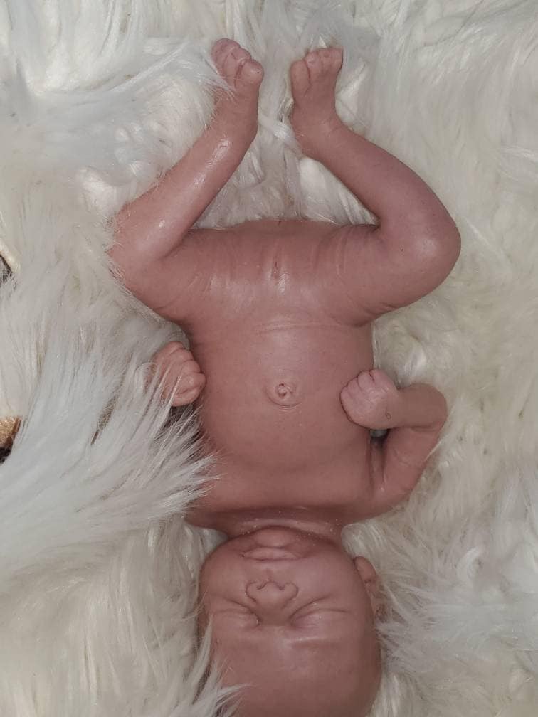 Full body silicone baby girl preemie 14" anabelle has gums