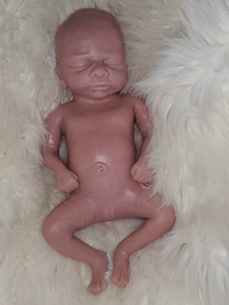 Full body silicone baby girl preemie 14" anabelle has gums