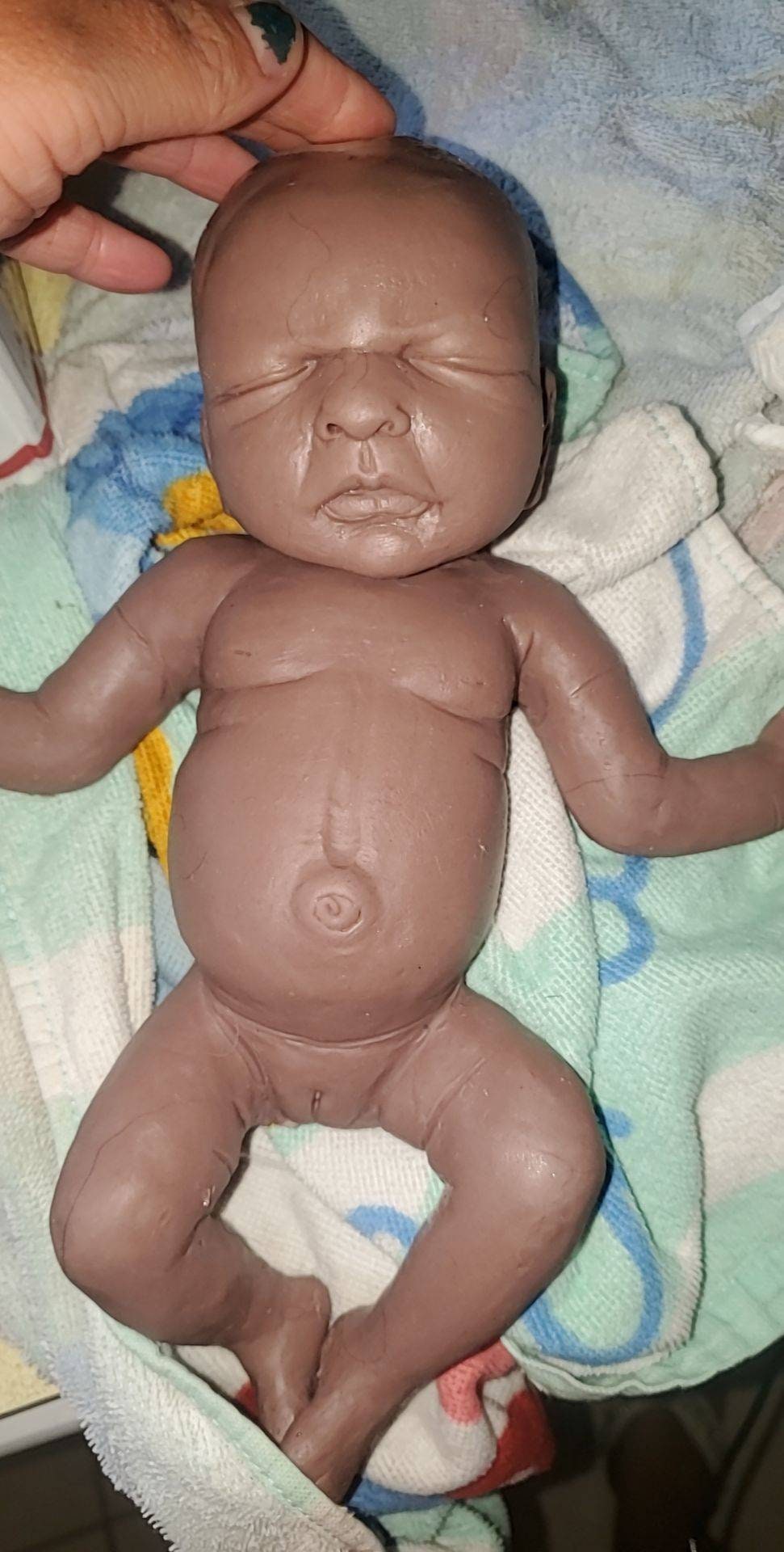 11" full Body silicone baby girl preemie baby "Bailey