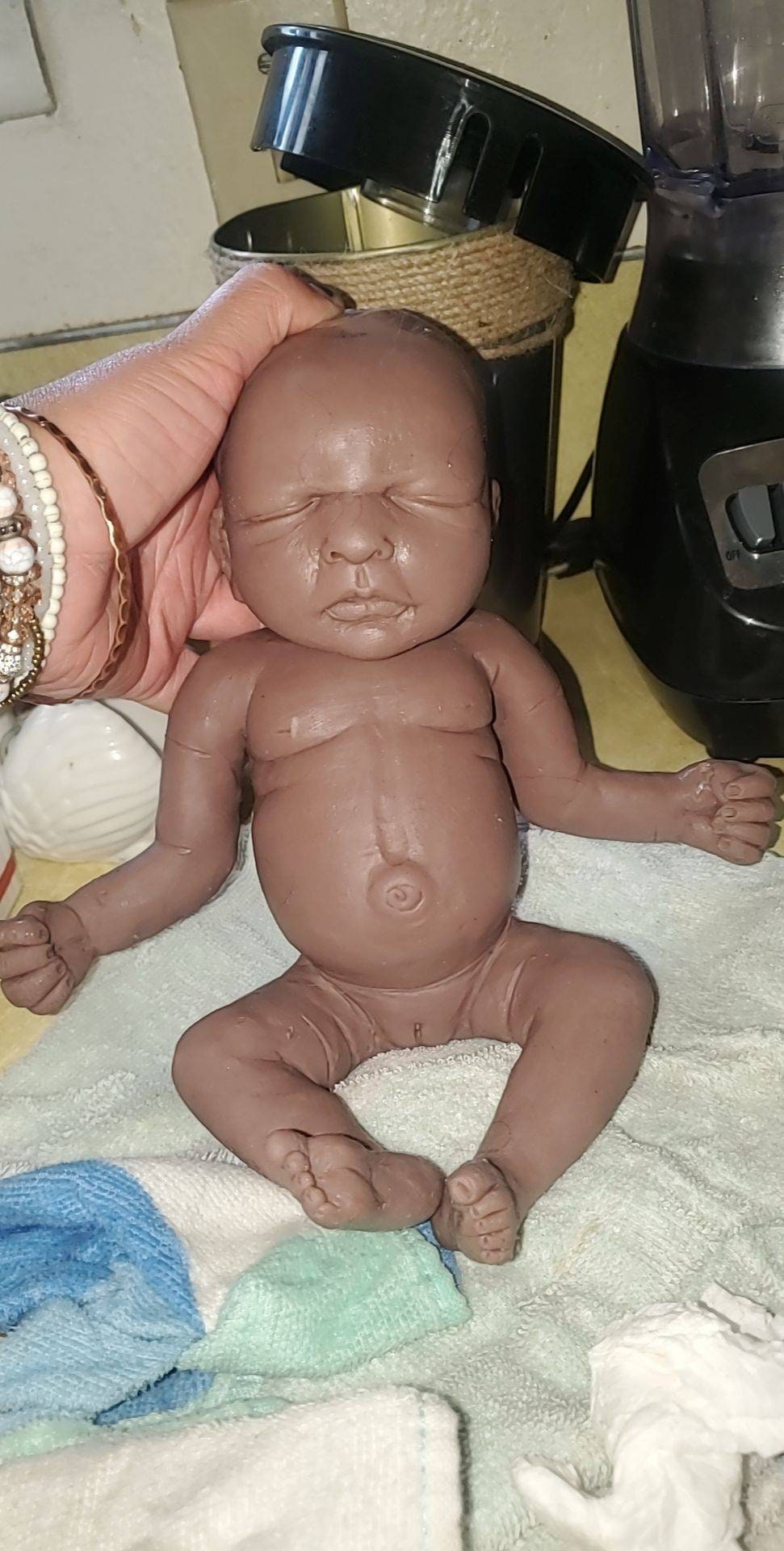 11" full Body silicone baby girl preemie baby "Bailey
