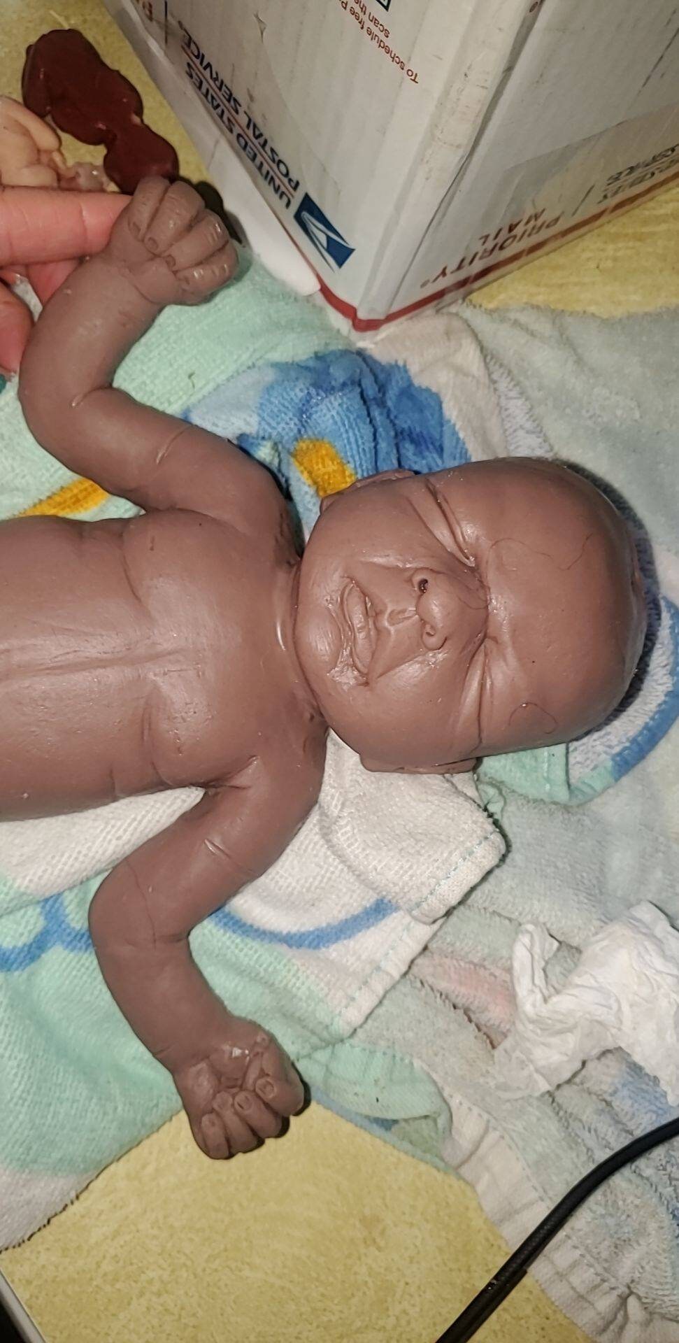 11" full Body silicone baby girl preemie baby "Bailey