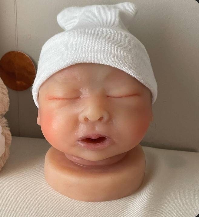 Silicone baby head and silicone baby limbs 20" Newborn blank or painted