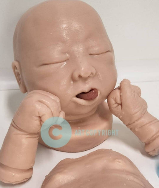 Silicone baby head and silicone baby limbs 20" Newborn blank or painted
