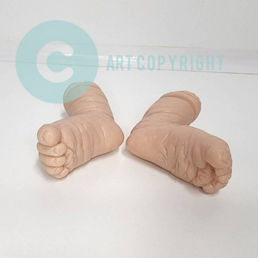 Silicone baby limbs partial limbs closed hands newborn