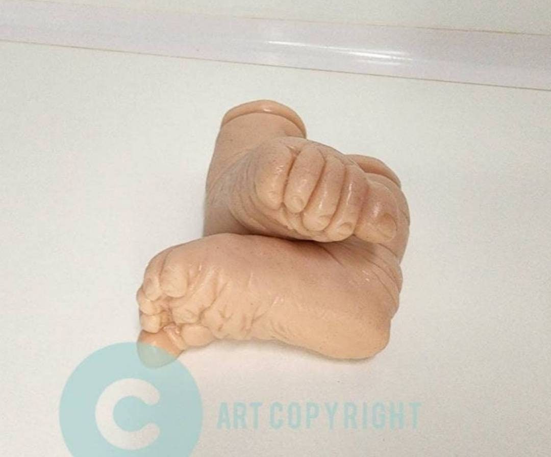 Silicone baby limbs partial limbs with, feet and open hands