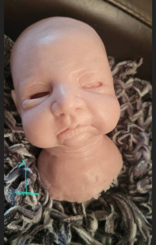 Silicone baby head and limbs you choose head