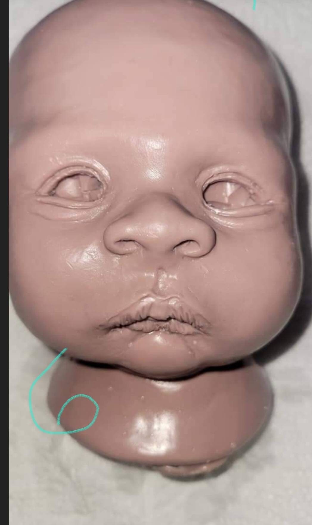 5 silicone baby heads newborn