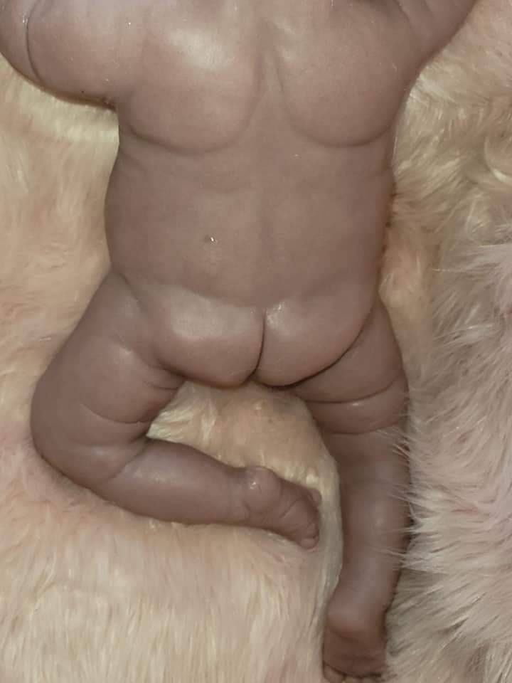 Full Body silicone baby demi 24" blank kit Or fully painted baby doll huge 6 month size