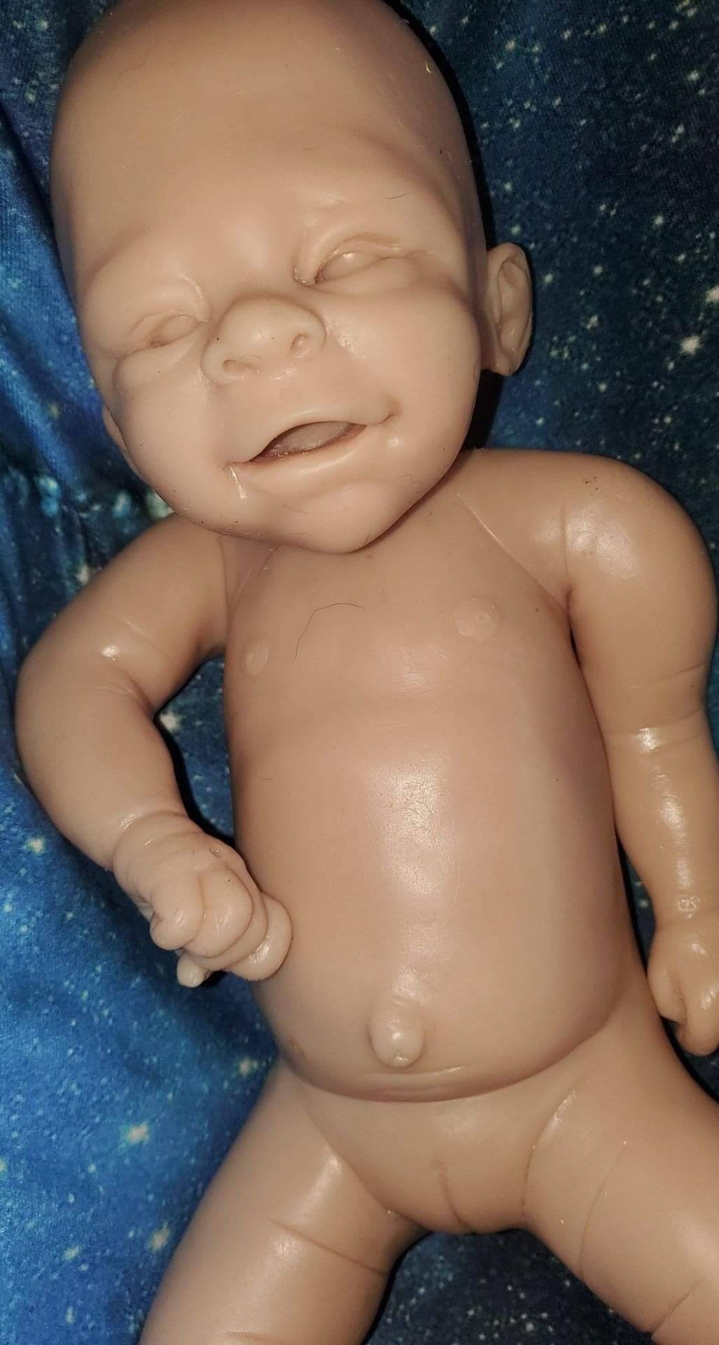 Full body silicone baby 21" happy face fae