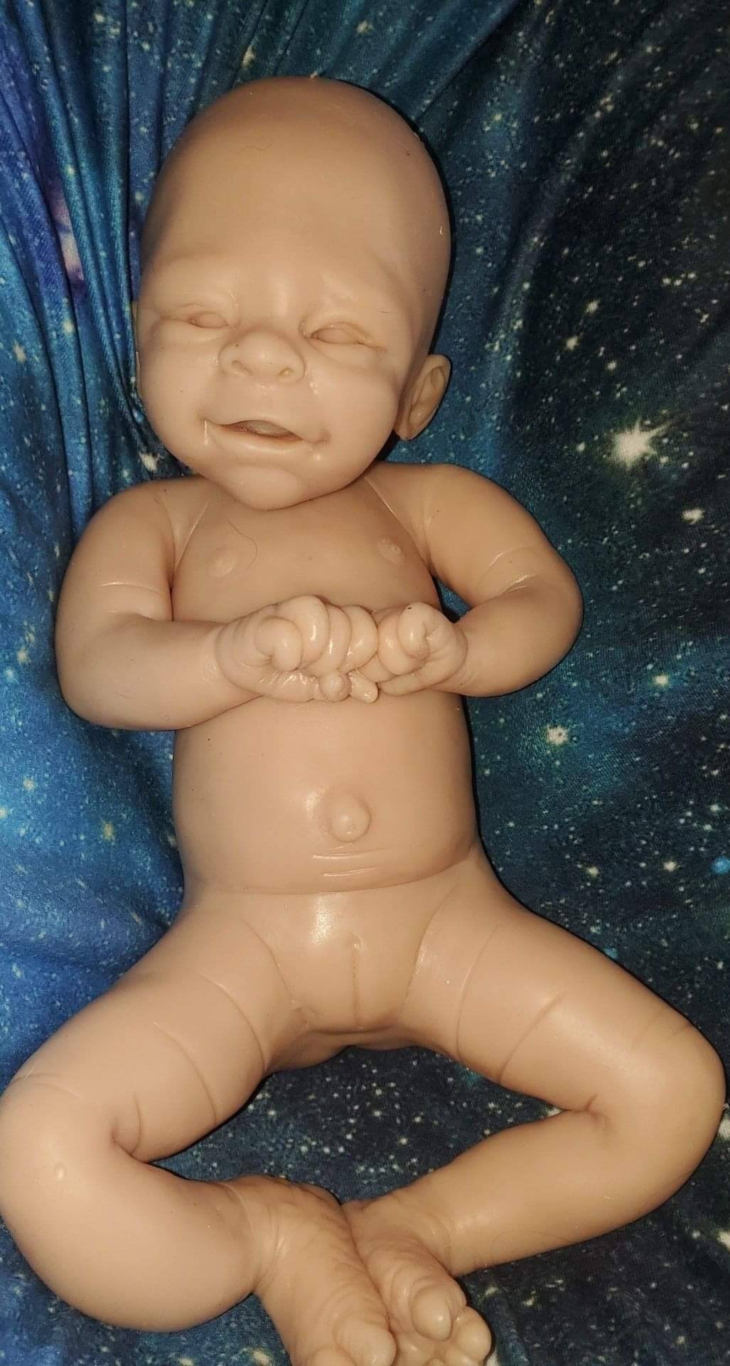 Full body silicone baby 21" happy face fae