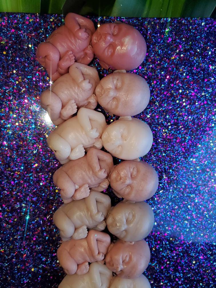 12 week gestation fetus silicone memorial fetus baby keepsake