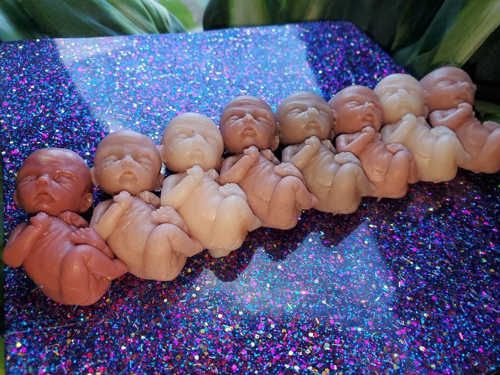 12 week gestation fetus silicone memorial fetus baby keepsake