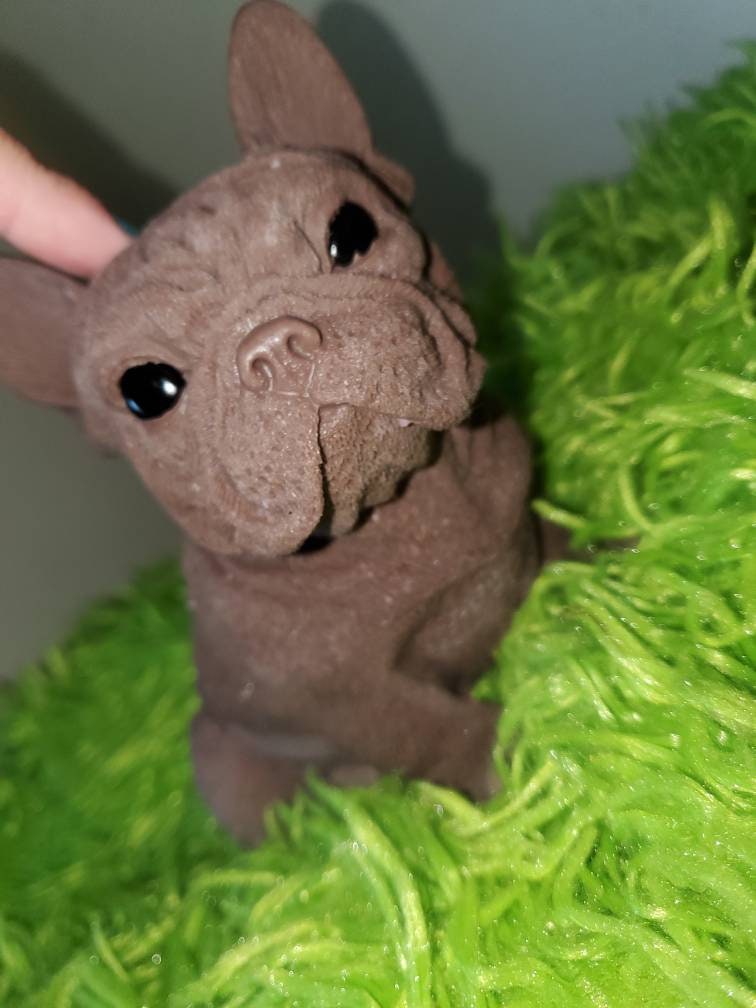 10" Full Body Silicone frenchie puppy dog open eyes cutie you choose color