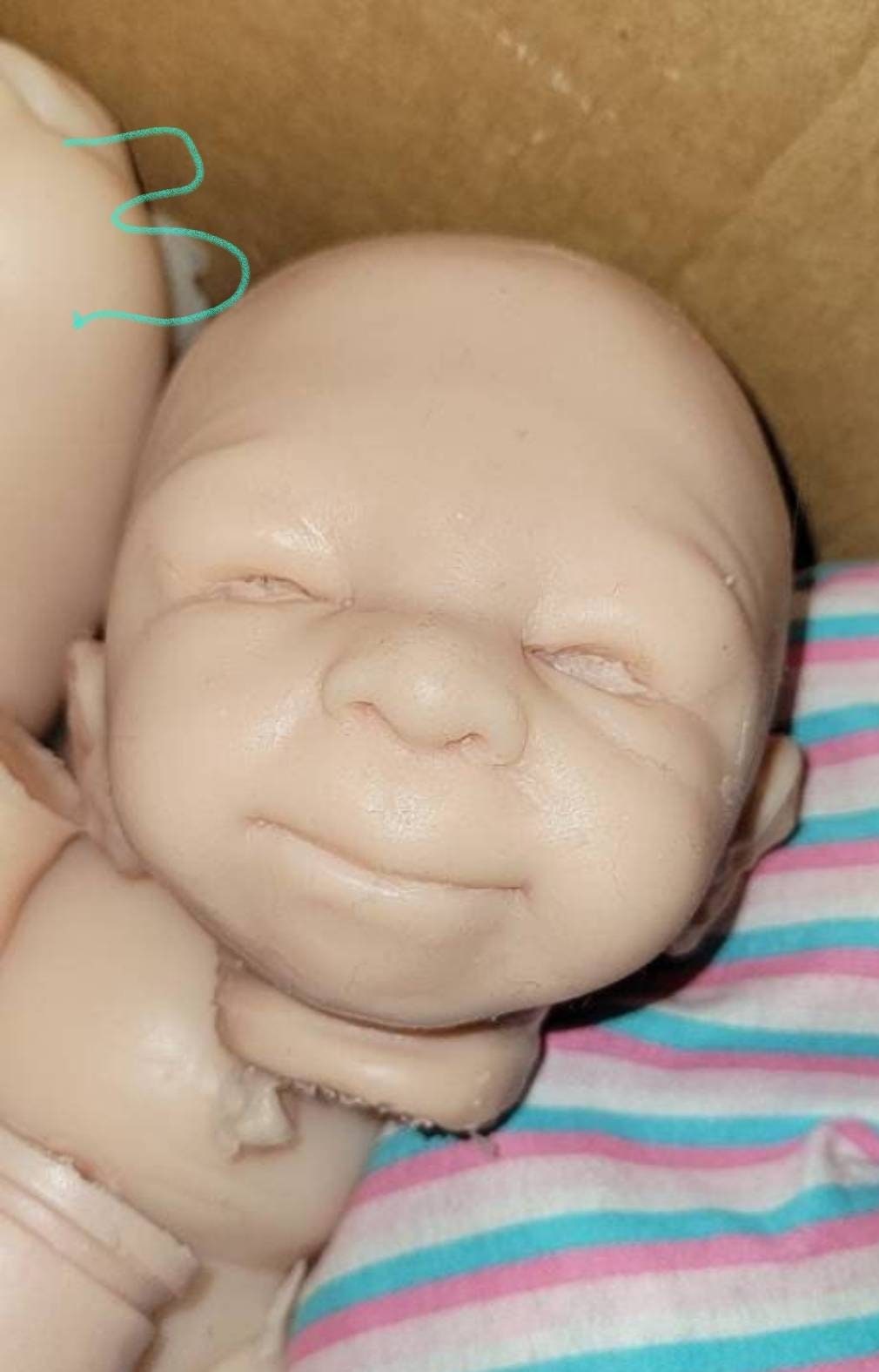 Silicone baby head and limbs you choose head