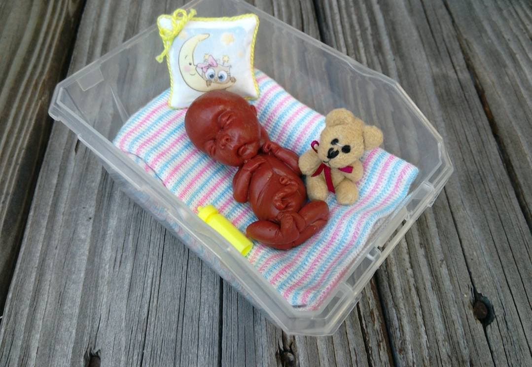 14 week gestation fetus memorial silicone baby keepsake