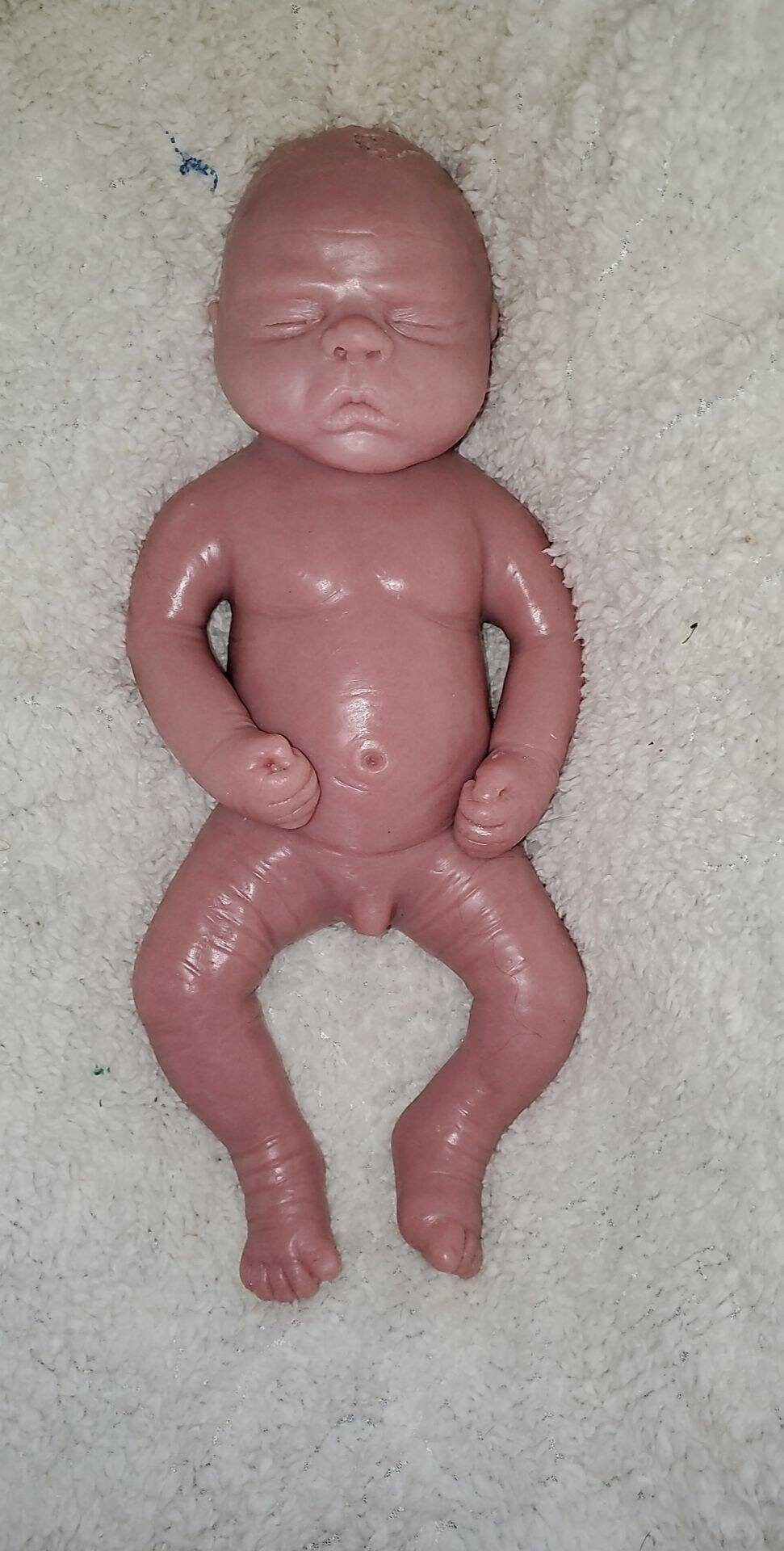 Full body silicone baby boy 18" Newborn baby doll Brody