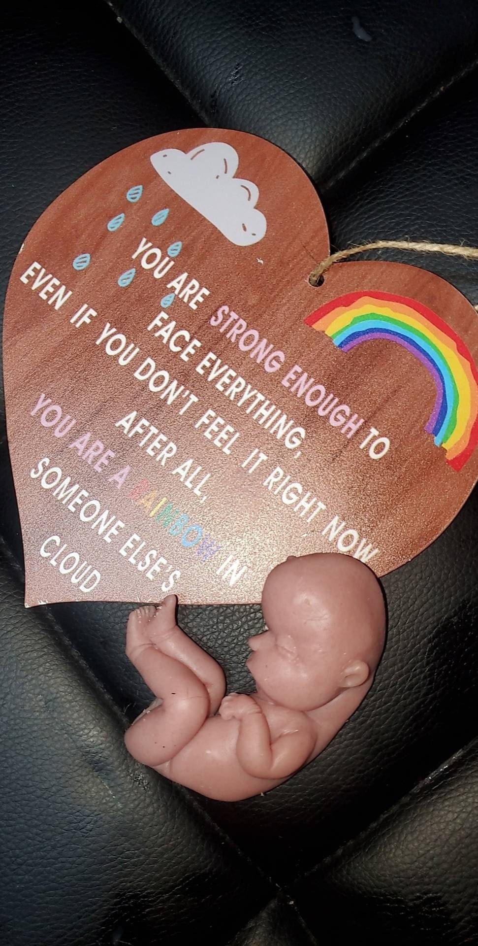 Silicone memorial fetus gift for the loss or grieving mothers