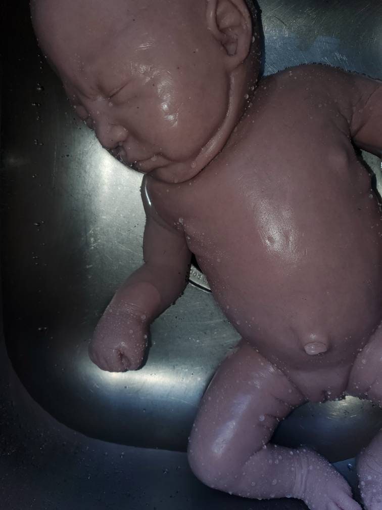 TWO full body silicone baby 19" Emerly chunky newborn marshmellow blend (TWINS blank kit
