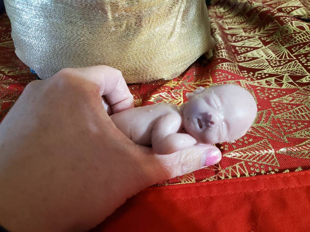 8" silicone Baby mermaid