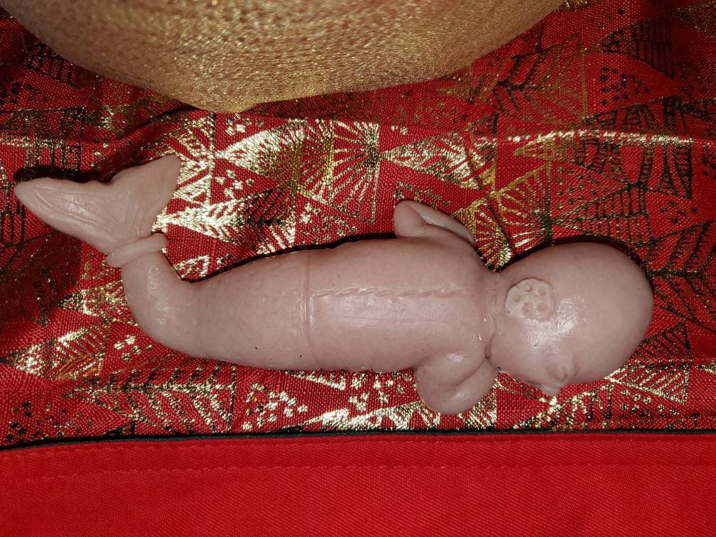 8" silicone Baby mermaid