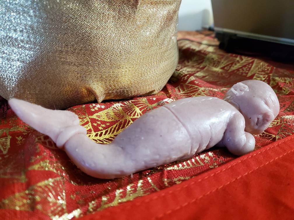 8" silicone Baby mermaid