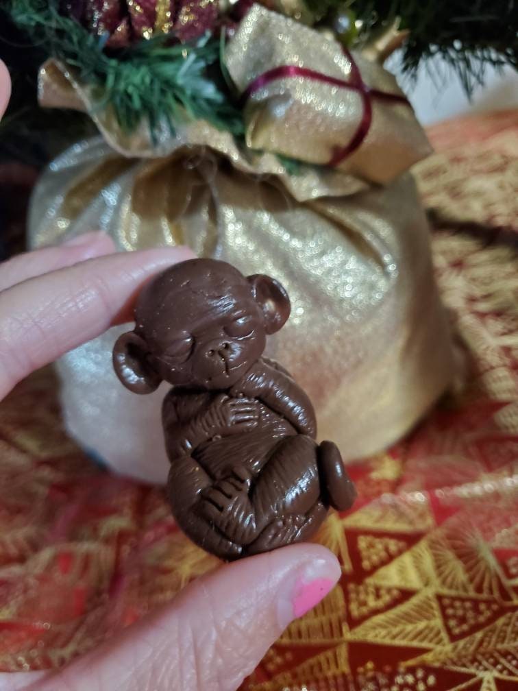 2" silicone Baby monkey