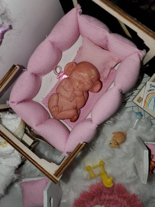 2" silicone Baby monkey