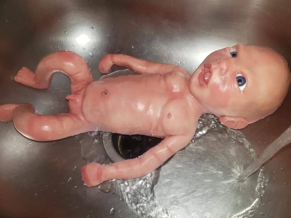 15" Full Body silicone preemie baby boy