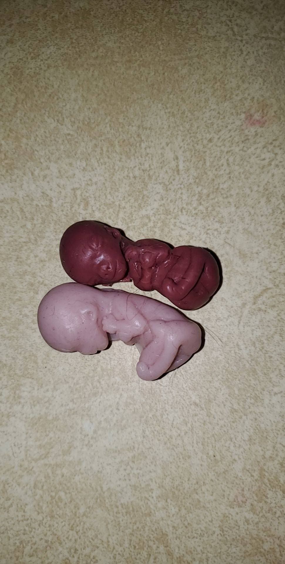 12 week gestational fetus silicone baby cute