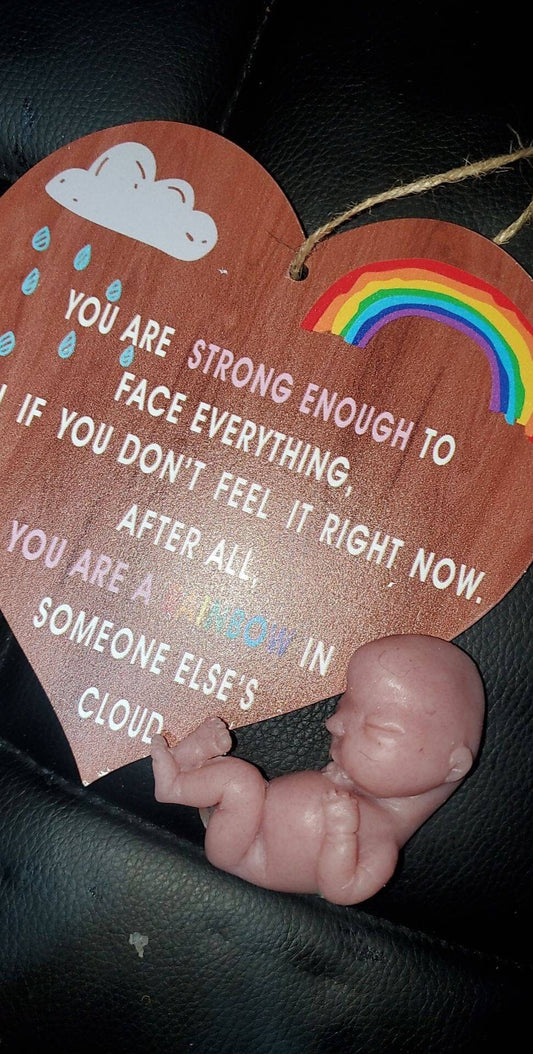 Silicone memorial fetus gift for the loss or grieving mothers