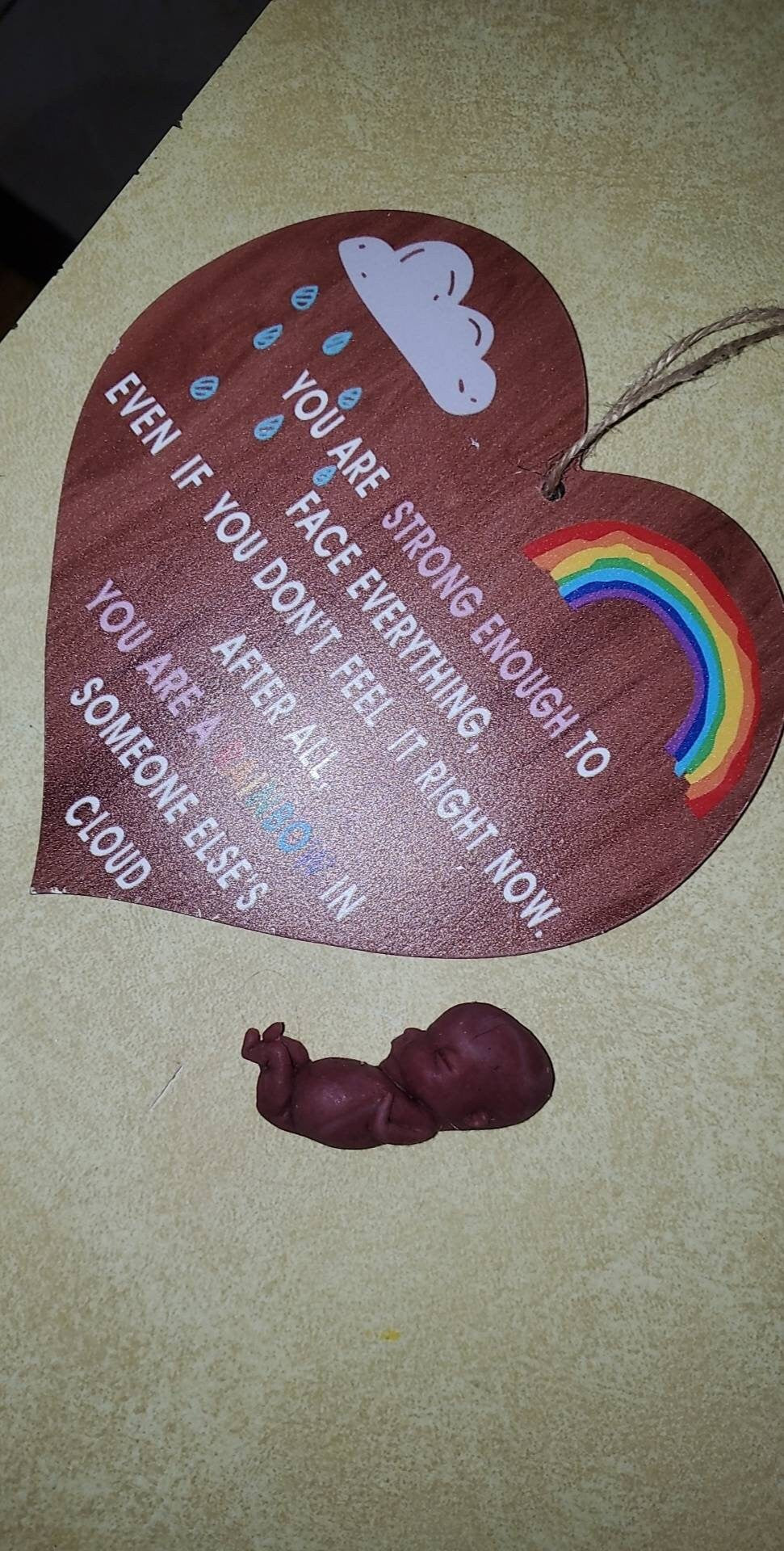 Silicone memorial fetus gift for the loss or grieving mothers