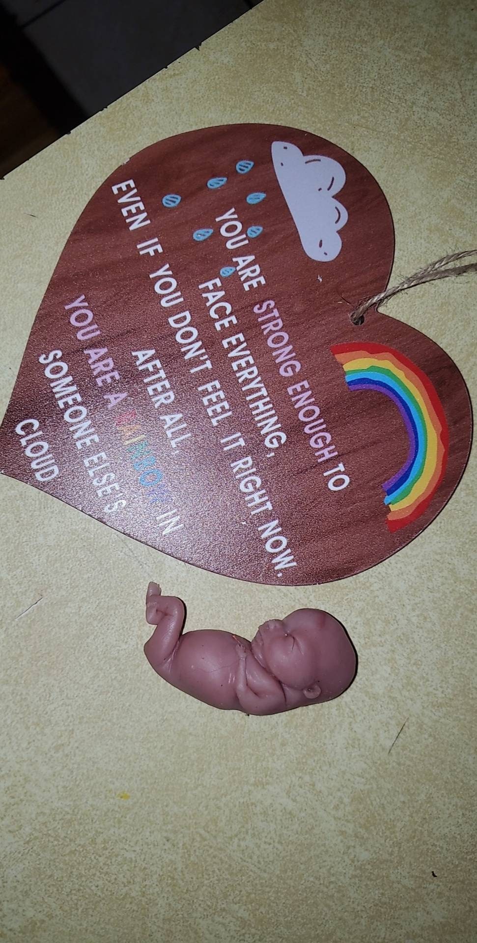 Silicone memorial fetus gift for the loss or grieving mothers