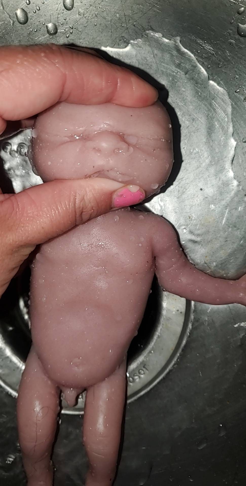 Full body silicone baby 9" baby boy yawning sleepy baby