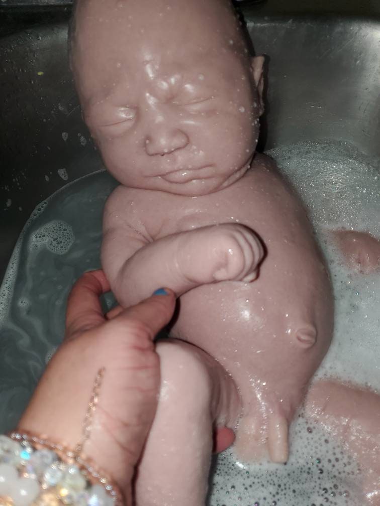 Full body silicone baby 19" Eli chunky newborn
