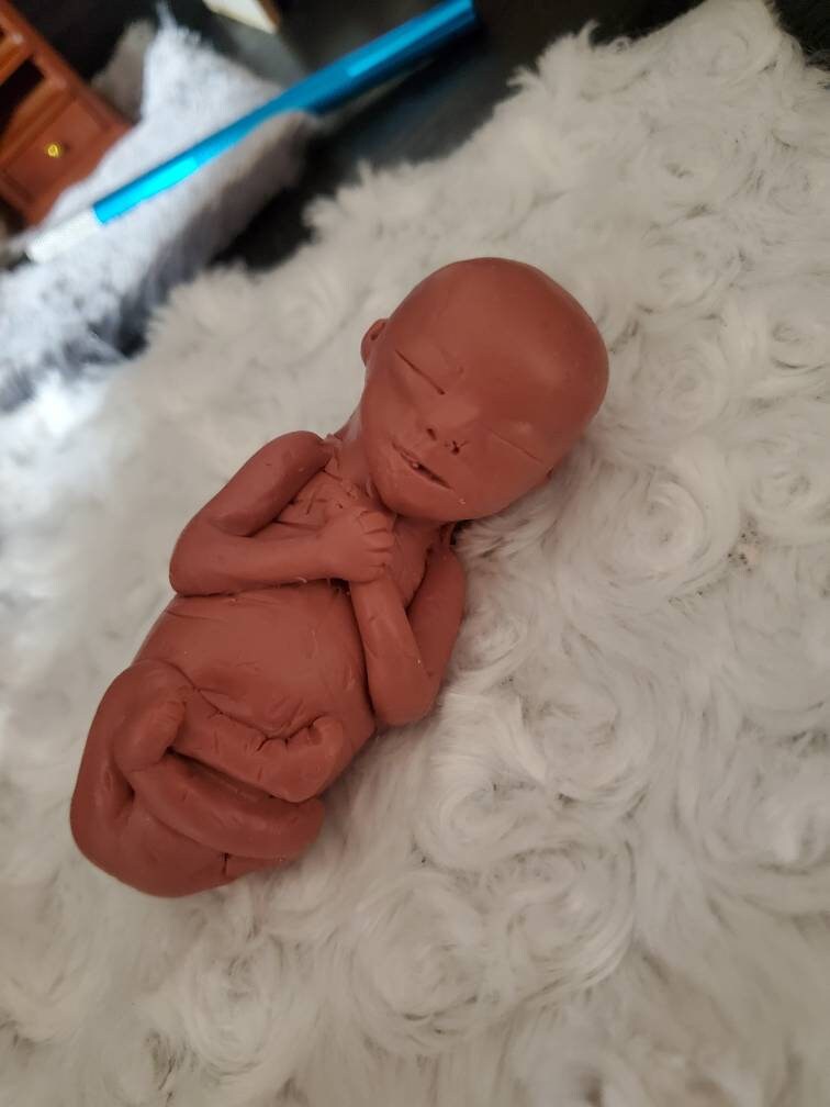 18 week Gestational memorial silicone fetus