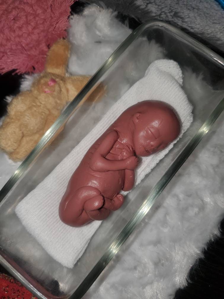 18 week Gestational memorial silicone fetus