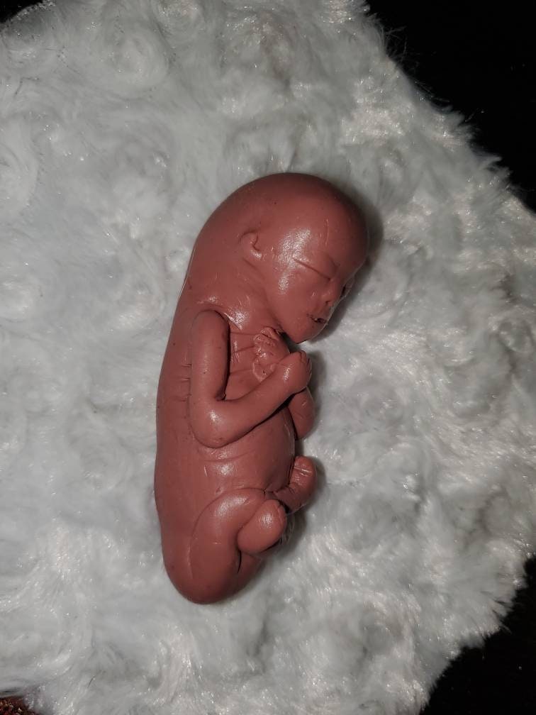 18 week Gestational memorial silicone fetus