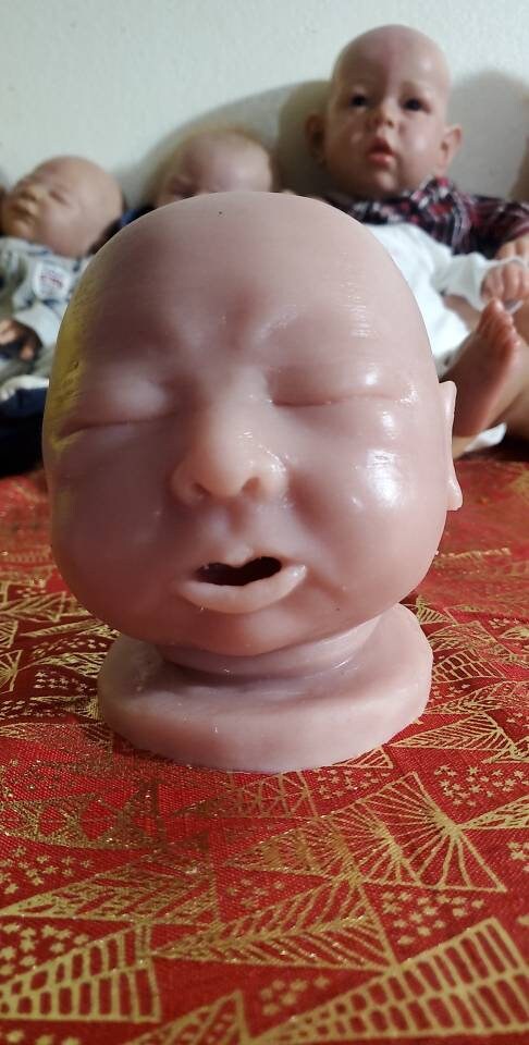 Silicone baby head and silicone baby limbs open hands 20" Newborn
