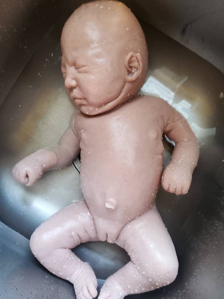 TWO full body silicone baby 19" Emerly chunky newborn marshmellow blend (TWINS blank kit