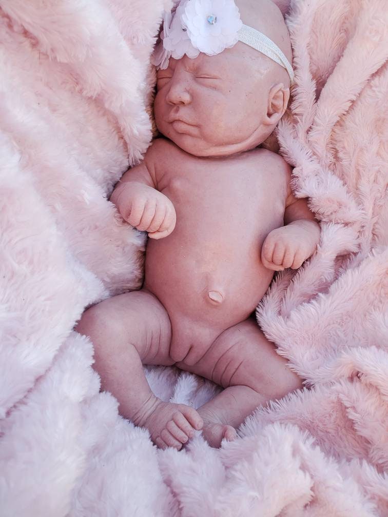 TWO full body silicone baby 19" Emerly chunky newborn marshmellow blend (TWINS blank kit