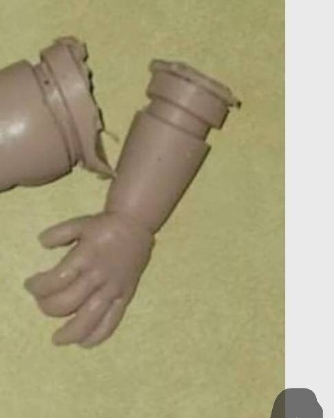 Silicone baby limbs partial limbs with, feet and open hands