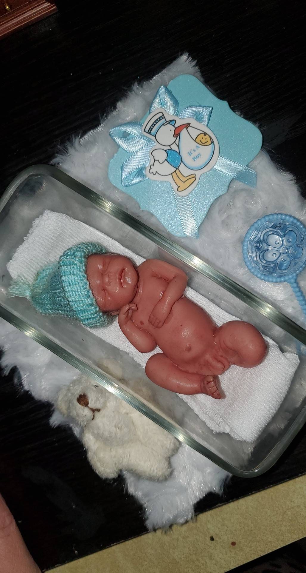 4" silicone memorial baby or mini newborn baby fully PAINTED