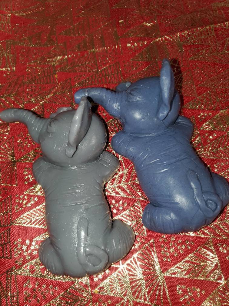 Silicone baby elephant 5"