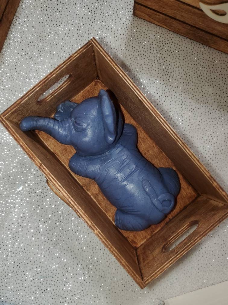 Silicone baby elephant 5"