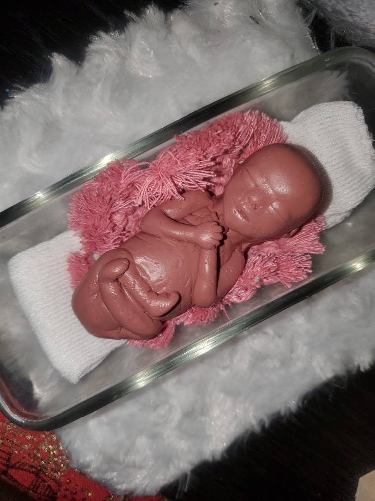 18 week Gestational memorial silicone fetus